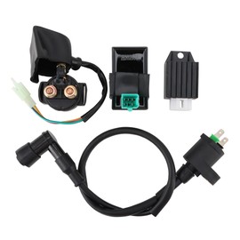 WOOSTAR CDI Box Ignition Coil Starter Solenoid Relay Voltage Regulator Replacement for 50cc 70cc 90cc 110cc 125cc 150cc ATV Dirt Pit Bike Go Kart