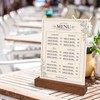 10Pcs Ebony Wood Place Cards Holders for Weddings Party &
