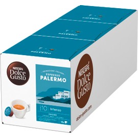 NESCAFÉ DOLCE GUSTO Inspirazione Italiana Espresso Palermo Coffee Capsules Pack of 3 (3 x 16 Servings)