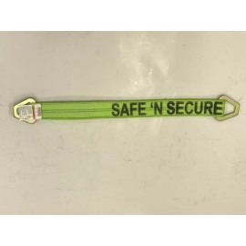 SnS 4 Pack of 2" x 24" Hi-VIZ Green DIAMOND WEAVE 3-Ply Axle Straps - Made in USA!