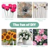 80 Pieces Flower Wire, 30cm Length 3mm Diameter Flower Stems,