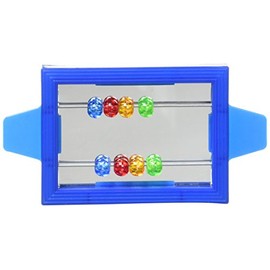 Prevue Hendryx Birdie Basics Clip on Mirror with Beads Bird Toy, 5 x 2 (60423)