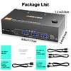 Dual Monitor 8K HDMI KVM Switch 8K@60Hz 4K@120Hz HDMI USB