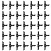 PDETVEO 120PCS 1/4 Inch Barbed Tee Fittings, Drip Irrigation Tee