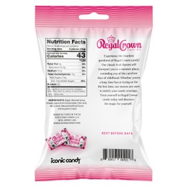 Regal Crown Sour Cherry Candy | Traditional Sour Cherries Candy | Tart and Tangy Old Fashioned Sour Cherry Hard Candy Brought To You By Iconic Candy | 6.25oz Peg Bag (3)