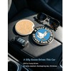Ceramic Car Coasters for Cup Holders 2 Pack Cute Car