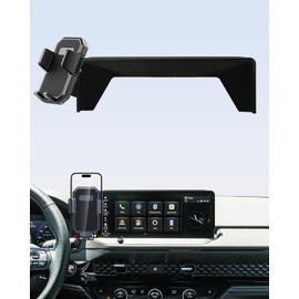 Car Phone Mount for 2023-2025 2026 Honda Accord Hybrid Sport /-L/EX-L/Touring/Prime (Only for 12.3-inch Screen) Auto Lock Car Phone Holder with Stroage Box Not Affect Air Vent (Not Fit for LX/EX/SE)