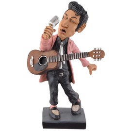 VOGLER Joh. Vogler GmbH Funny Life - Rockstar, The King, Rock'n Roll Forever, Made of Art Stone, Hand Painted, Warren Stratford Collection