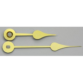 4 inch Spade Clock Hands for Battery Movements Gold Colored