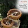 Alpine Corporation WCT726 Indoor/Outdoor Tabletop Tiered Pouring Pots Waterfall Fountain