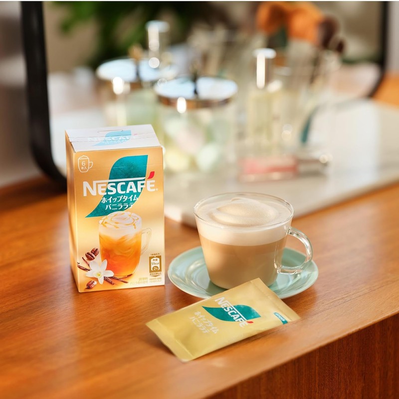 Nescafe Whip Time Vanilla Latte, 5 Pieces x 6 Boxes,