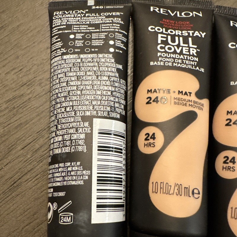 Revlon 3X 240 Medium Beige -Revlon Colorstay Full Cover Matte