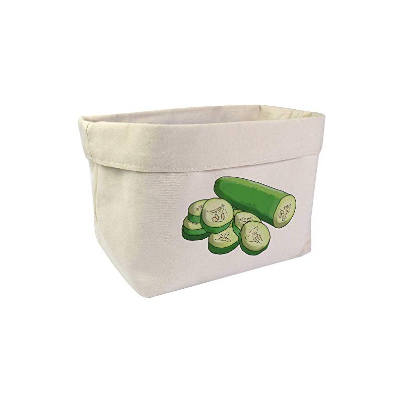 Azeeda Large 'Sliced Cucumber' Canvas Organiser/Storage Bag (OR00016070)