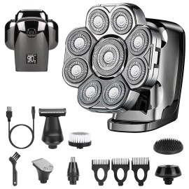 iMounTEK Men's Electric Beard Shaver Trimmer Razor Rechargeable Hair Shaving Machine USB