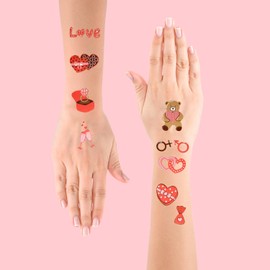 Valentines Tattoos For Kids, Class Valentines Day Gifts For Kids, Kids Valentines Day Gifts For School, Daughter Valentines Day Gifts, Valentines Day Temporary Tattoos