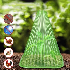 Plant Cloches - Reusable Bell Plant Cover for Plants and Seedlings - 30X Transparent Bell Jar Cloches with Vent Cover Weather-Resistant Protection