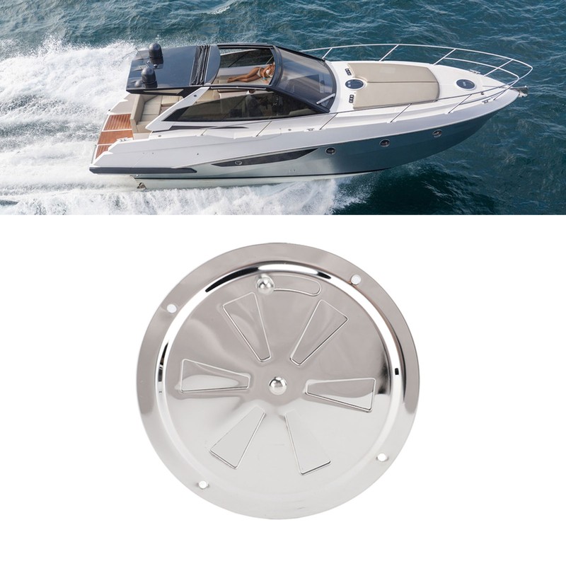 Cabin Ventilation Plate Marine Grade Stainless Steel Round Louver Vent