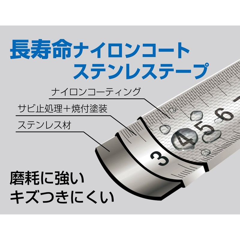 シンワ測定(Shinwa Sokutei) コンベックス タフギア HG マグネット爪 25-5.5m 80823