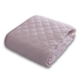 Bed Pad, Absorbent, Quick Drying, Single, Pink, 39.4 x 80.7 inches (100 x 205 cm), Toweling Fabric, Aze Weave, Crunchy, Non-stick, Washable, For Spring, Summer, Autumn, Washable, Bed Pad, Sheet