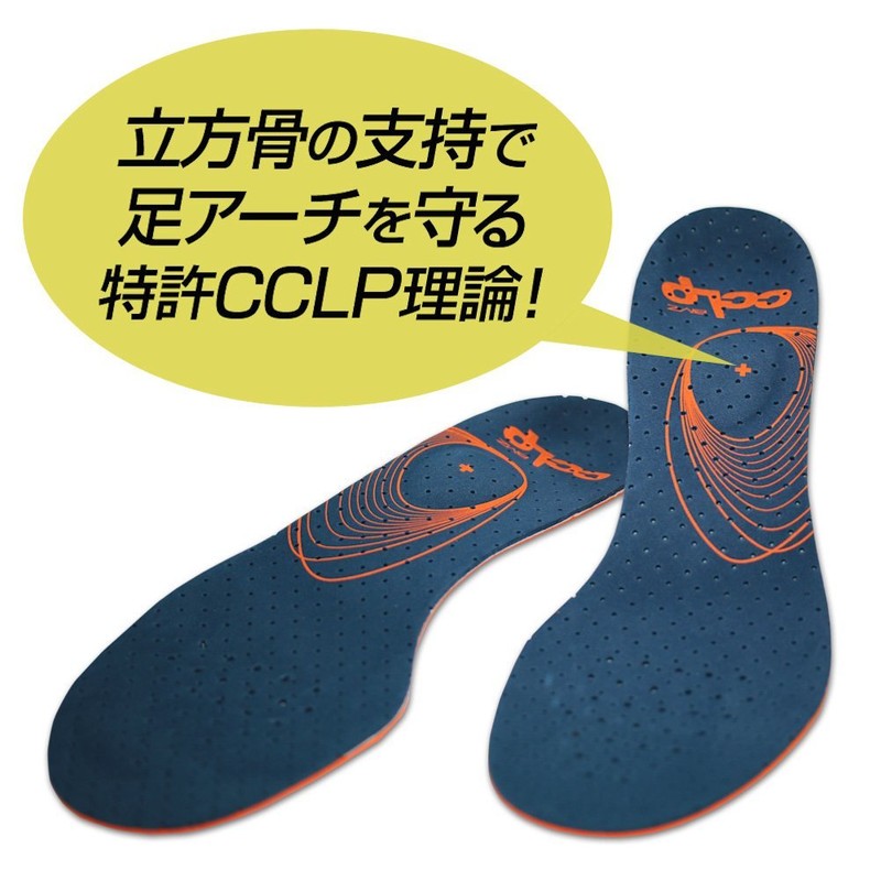 BMZ(ビーエムゼット) 「CCLP理論」モデル インソール カルパワースマートフィット(マルチユースモデル) CL-K722 ネイビーブルー 23.5-24.5cm