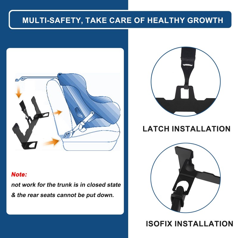 HOZHEM Car ISOFIX Mount Bracket Child Safety Seat Mount Bracket