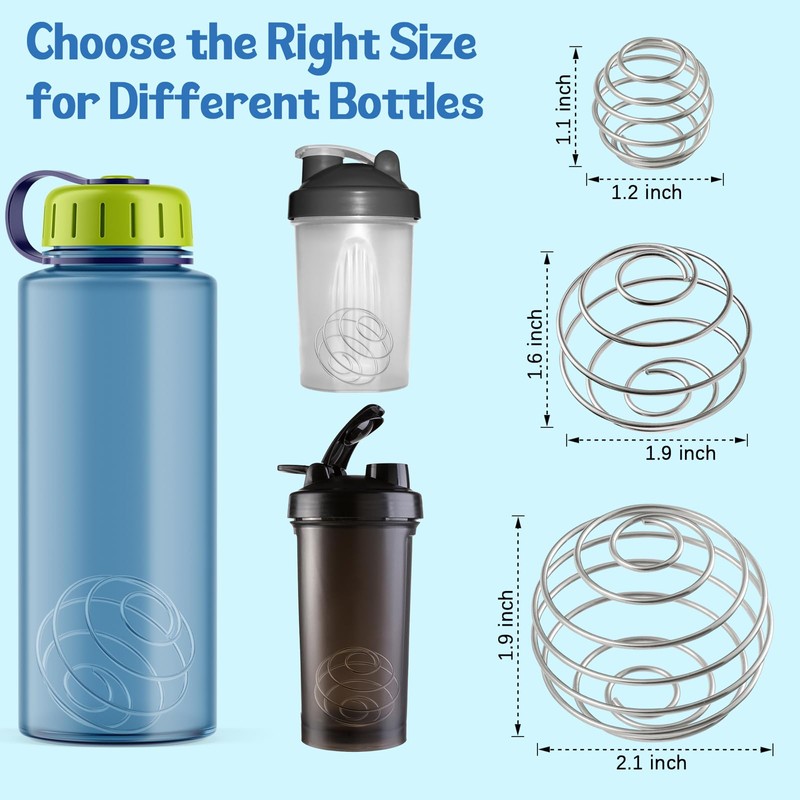 iziusy 2 Pcs Shaker Balls, Stainless Steel Shaker Ball for