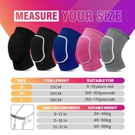 Volleyball Knee Pads,Knee Pads for Women,Men,Kids,Girls,Knee Brace for Basketball Volleyball Football Dance Yoga Tennis Running Cycling Workout Climbi