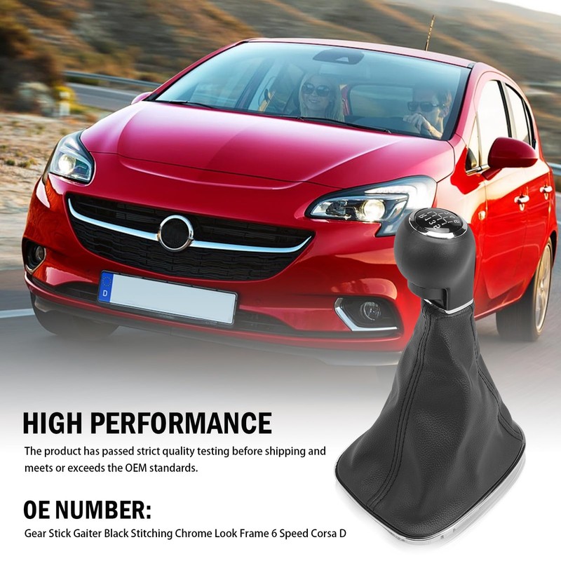 KASturbo 6 Speed Gear Stick Knob Lever Shift Boot Kit