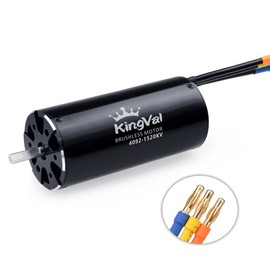 KingVal Replacement 4092 1520KV Brushless Motor with Water Cooling Jacket Unit Compatible with RC Boat