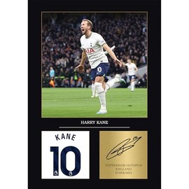 Harry Kane Gift Signed A4 Print Display Unframed Tottenham Hotsupur Gifts For Boys Digitally Reproduced Signature Tottenham Gifts For Men