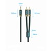 VENTION 3.5mm Male to 2RCA Male Audio Cable Cotton Braided