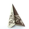 Napkins Pomp Cream Mocha Table Decoration Wedding Decoration Napkins Folded