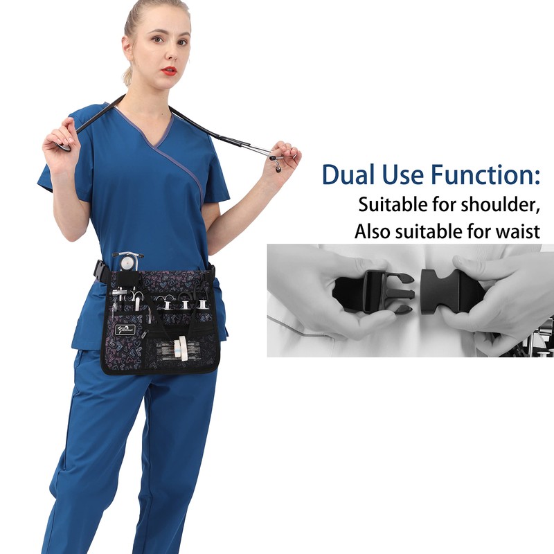 YOURUIMEI Nurse Belt Organizer Pouch Nurse tool bag Medical Organizer