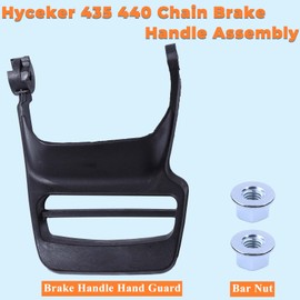 Hyceker 435 440 Chain Brake Handle Assembly For Husqvarna 435 440 435e II 440e Chainsaw Front Handle Guard with Bar Nut, 544251501 Fits Husqvarna 435 440 X-torq Chainsaw Chain Brake Lever Hand Guard