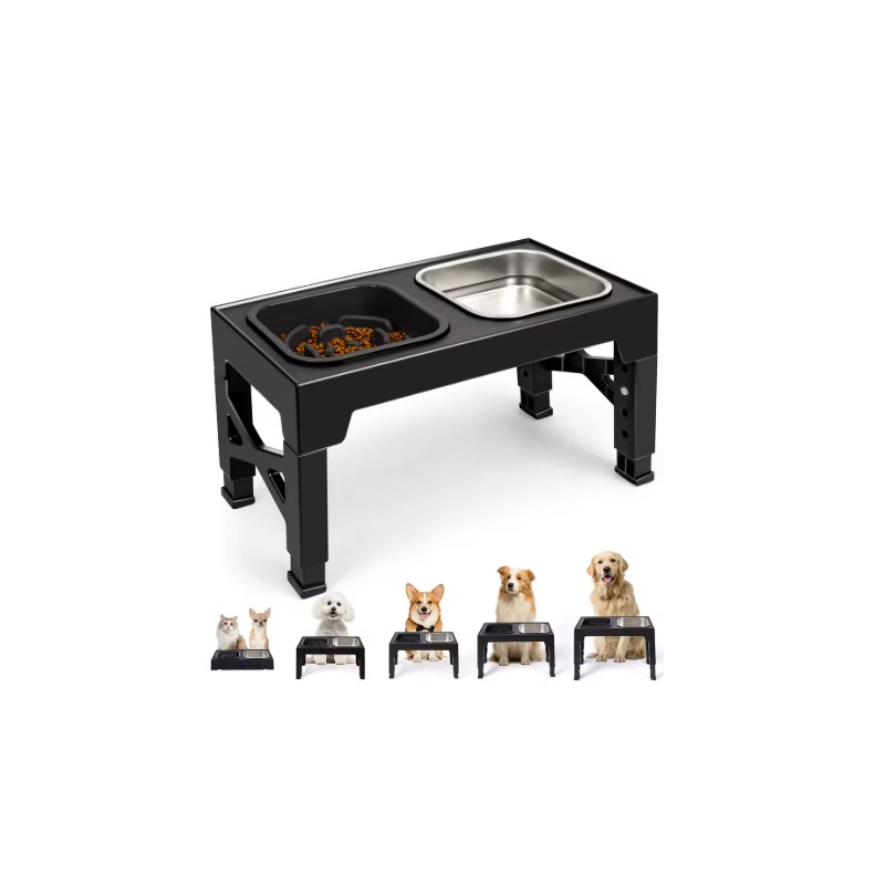 Elevated Dog Feeder for Daily Meals - Adjustable Stand with