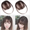 2 Piezas Extensión de Flequillo,Fleco Postizo Cabello Natural, Flequillo de