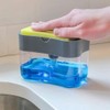 Liquid Soap Dispenser Set 2-in-1 Foaming Chrome Plastic Hand Pump