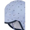 Sterntaler Boy's Peaked Hat with Ties, Neck Protection and Anchor