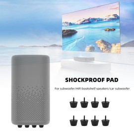Almohadillas Picos para Pies de Altavoces, 8 Piezas Clavos a Prueba de Vibración para Soporte Sonidos, 30x20mm HiFi a Prueba de choques Spike Speaker Set Cone Stand Pies, para a 8 pulgadas y menos