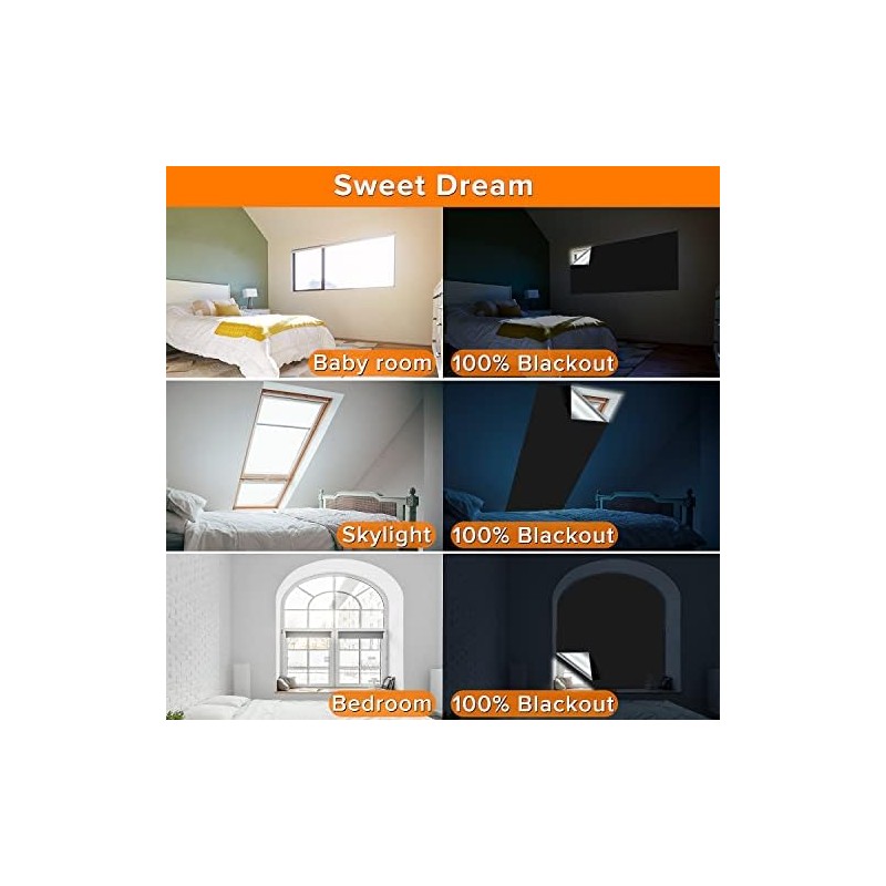 Cortinas opacas (158 x 57 pulgadas, 100 opacas, portátiles, para