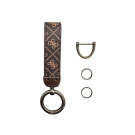 Gen dima CAR KEY RING - Vintage Leather Interior Keychain with Anti-Lost D-Ring - Car Accessory Key Rings (curry)