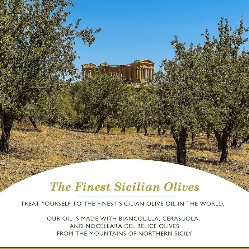 Barbera Frantoia Sicilian Extra Virgin Olive Oil, 33.8-Ounce (Pack of