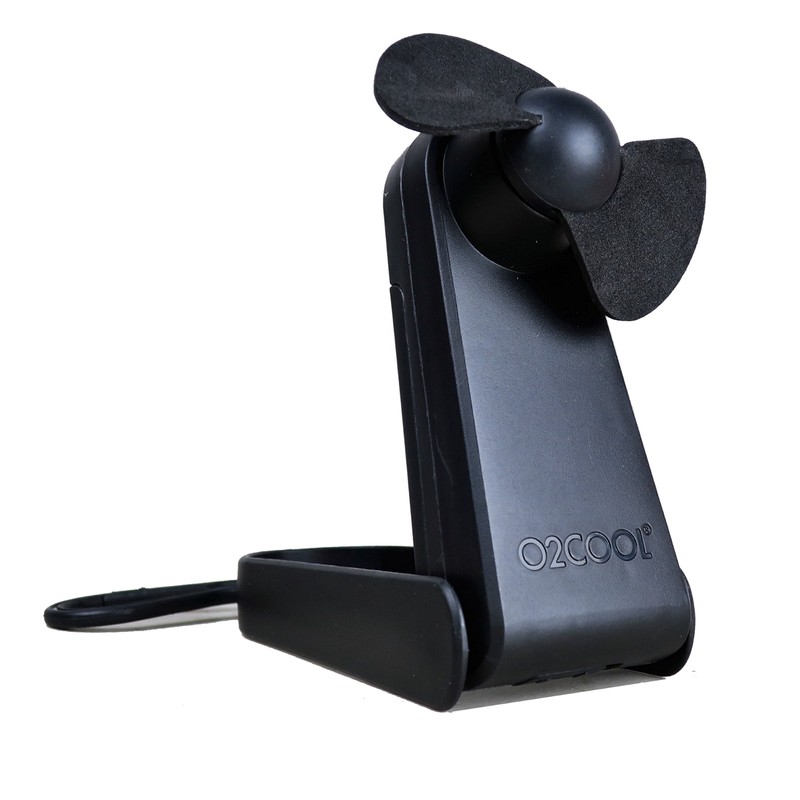 O2COOL Personal Battery Pocket and Table Desk Fan - Carabiner