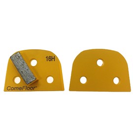 Concrete Floor Grinding Disc, Diamond Metal Grinding Shoes for Concrete Preparation & Thin Epoxy Remove, Compatible with Lavina Onfloor Grinders, Single Bar 16 Grit Hard Bond, Pack of 9