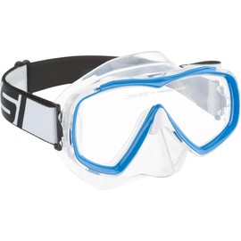 Cressi Estrella Jr - Mask for Diving and Snorkelling, Transparent/Blue, One Size, Children Unisex