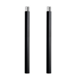 SGLfarmty Matte Black M10 Threaded Extension Rod for Pendant Light, Island Lighting, Chandeliers, Lighting Fixture Stems, 5 Inches, 2 Rods