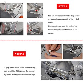 ls steam Port kit coolant Crossover kit LS Throttle Body Bypass Hose Kit Compatible with GM LS Series Engine LS1 LSX LM7 LR4 LQ4 LS6 L59 LQ9 LM4 L33