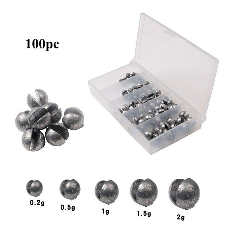 Gadgetking Fishing Sinker Set Split Lead Free Shot Round Bite