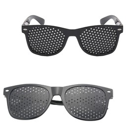 2 Stück Lochbrille Rasterbrille Augentraining,Original Pinhole Glasses zur Sehverbesserung & Augenentspannung,Gitterbrille gegen Reisekrankheit,Rasterbrille Lochbrille für Augentraining im Alltag