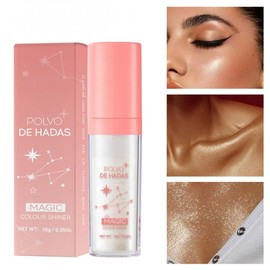 Fairy Highlight Pat Powder，Shimmer Highlighter Powder Stick,Body Glitter Highlighter Makeup Face Body Hair Party Makeup